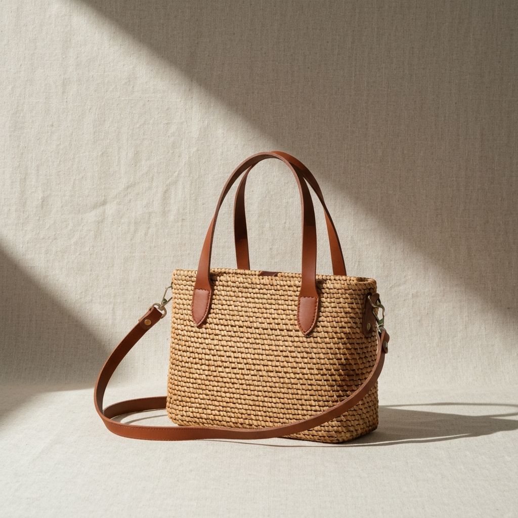 Woven Rattan Handbag