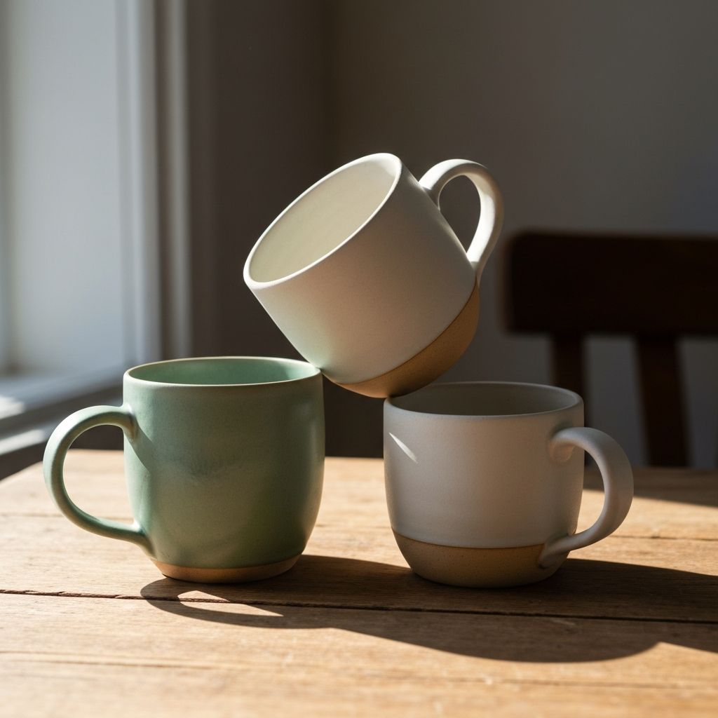 Sage Ceramic Mug Set
